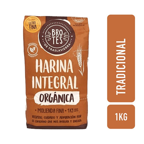 Harina Integral orgánica Brotes x 1kg
